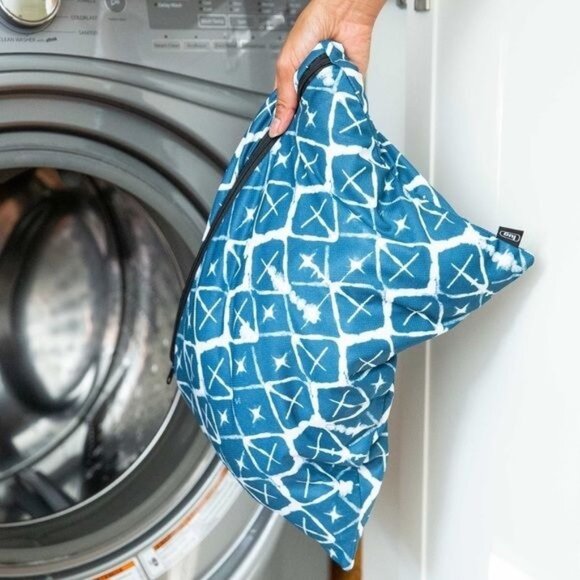 Travel Packing Cubes Set Of 3 With Zipper Closure & Ocean Coral Print For Laundr - Picture 3 of 6